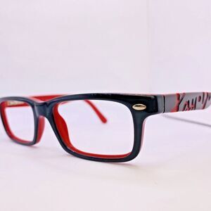 Ray-Ban Authentic Eyeglasses RB 1535 3573 46 [] 16 125 MM Black Red Pattern